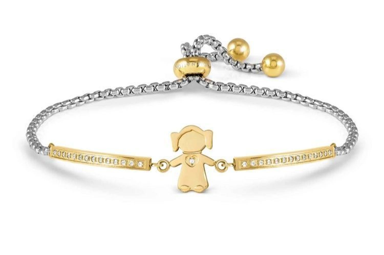 Bransoletka Nomination  z symbolem dziewczynki 028018 026.jpg